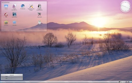Latest KDE with a wallpaper from one of the Eastern desktop themes